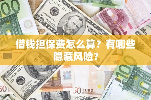 北京借钱担保费怎么算？有哪些隐藏风险？