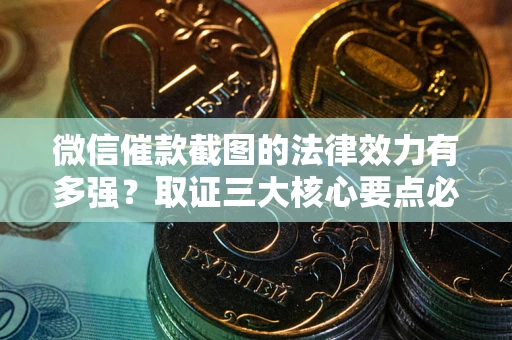 北京微信催款截图的法律效力有多强？取证三大核心要点必须知道！