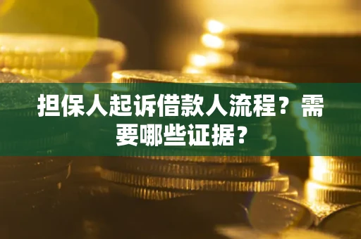 北京担保人起诉借款人流程?需要哪些证据? 北京担保人起诉借款人流程?需要哪些证据?