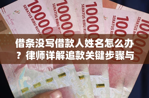 北京借条没写借款人姓名怎么办？律师详解追款关键步骤与证据链构建