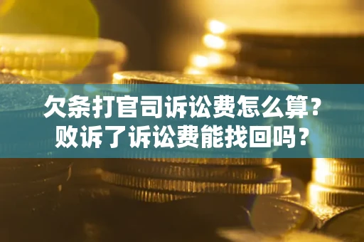 北京欠条打官司诉讼费怎么算？败诉了诉讼费能找回吗？