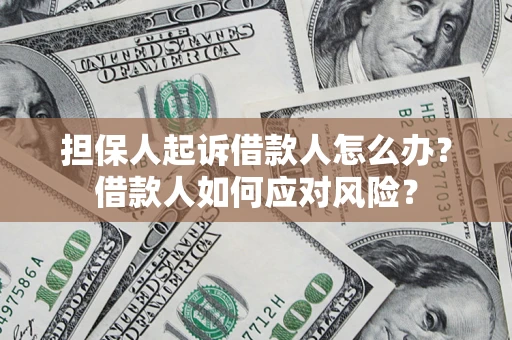 北京担保人起诉借款人怎么办？借款人如何应对风险？